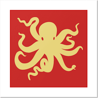 Little Golden Kraken Christmas Posters and Art